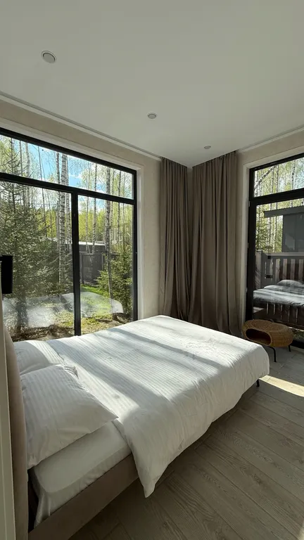 Коттедж Панорамный дом в окружении леса с сауной и чаном — Семеновское