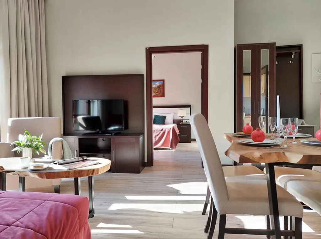 Уютное гнездышко с видом на главную ёлку Красной Поляны