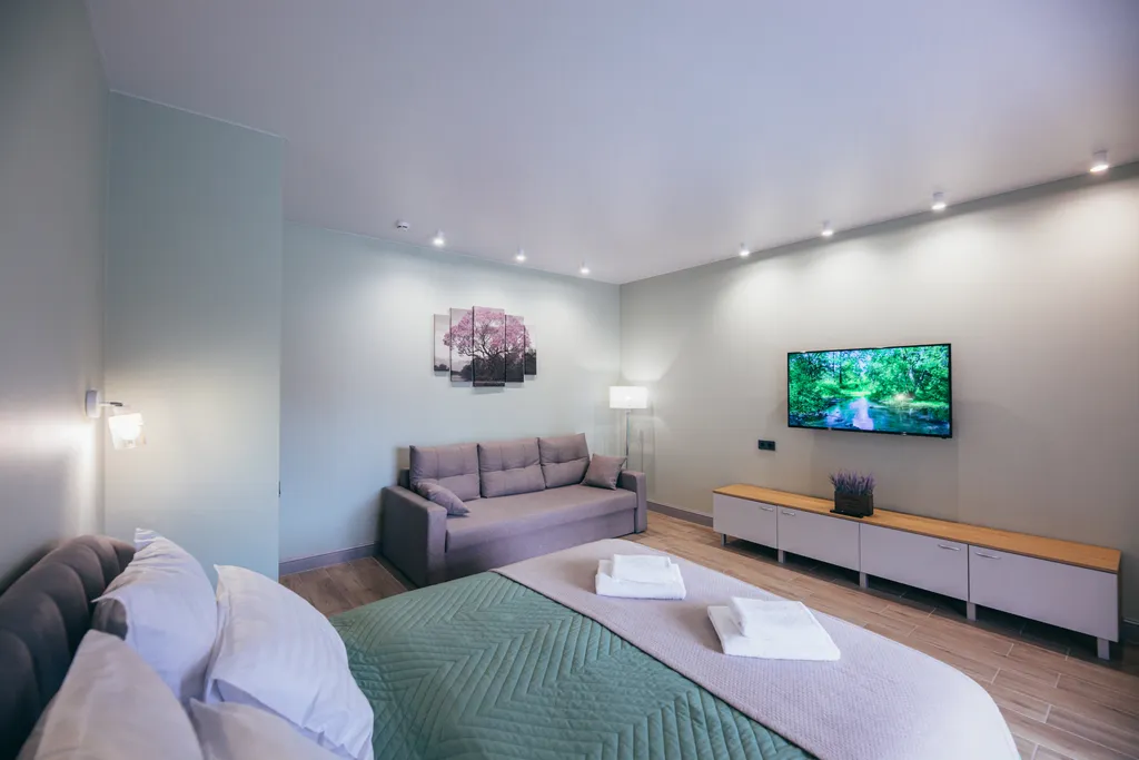 Квартира Olive marine resort с видом на море и большой террасой