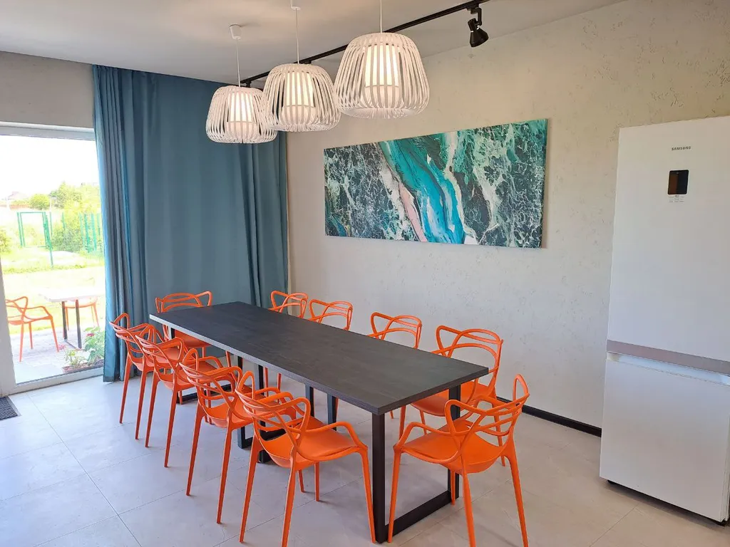 Новый дом у моря, с детский площадкой, мангалом и баней