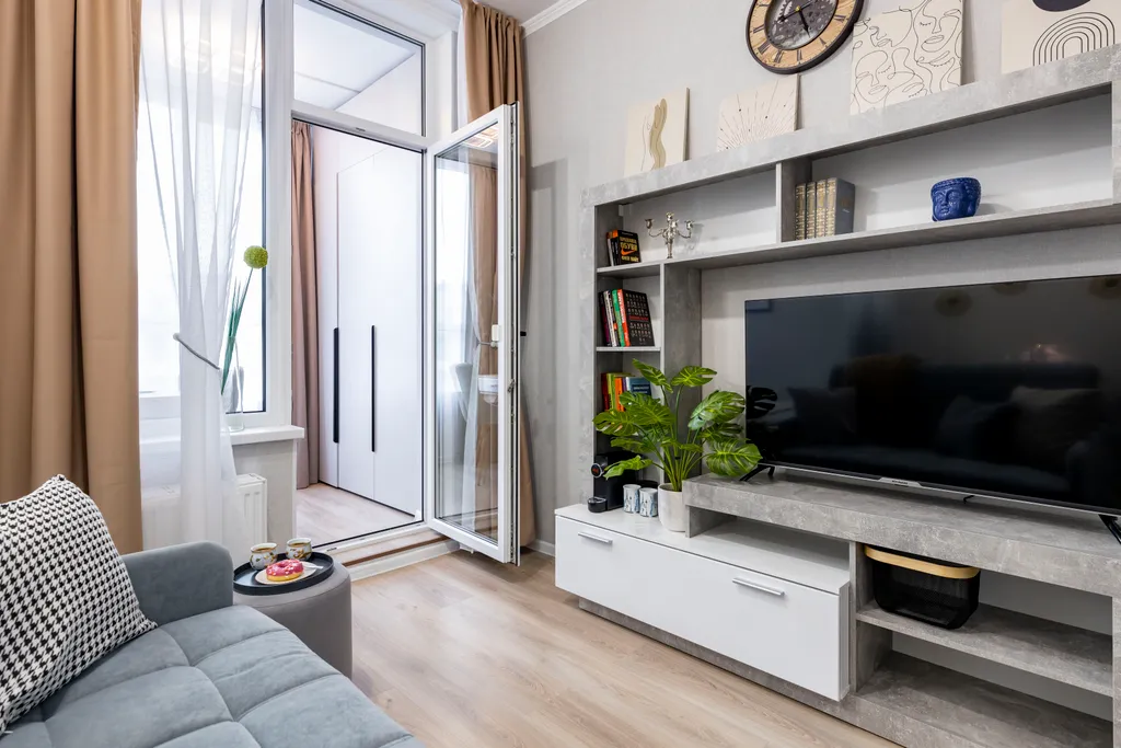 Квартира Квартира Современная студия рядом с Экспофорумом, Пушкиным, Павловском, аэропортом — Шушары