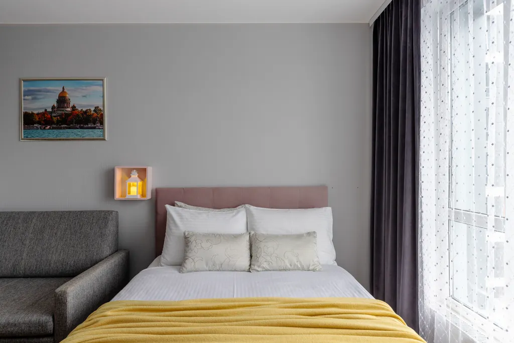 Квартира-пушка, с видом на город у метро парнас