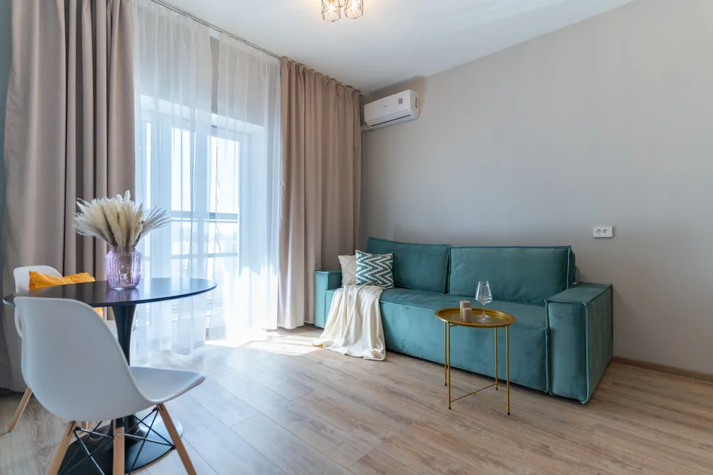 Квартира Квартира Нежная евродвушка в мятных тонах — Екатеринбург