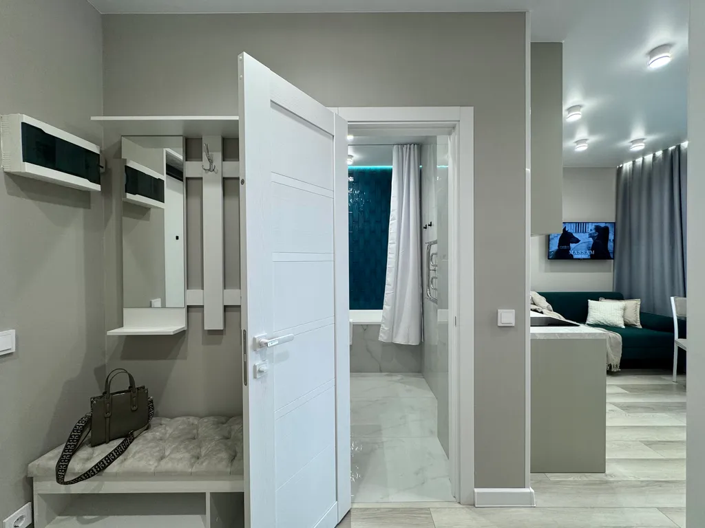 Светлая студия в ЖК Облака 2 у метро Октябрьская