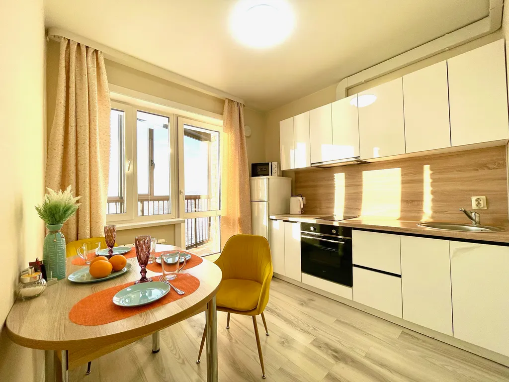 1-комнатная квартира с красивым видом на город и на реку