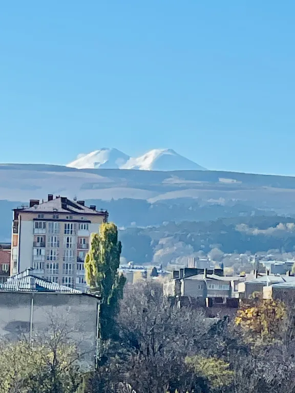 Светлая квартира с видом на Эльбрус