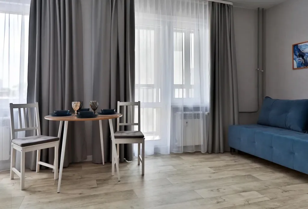 Апартаменты "Голубой топаз" рядом с аэропортом