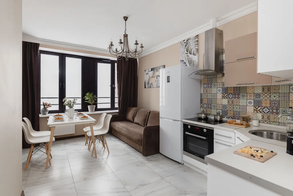 Квартира Апартаменты Symphony с 2 отдельными спальнями в жилом небоскребе — Москва