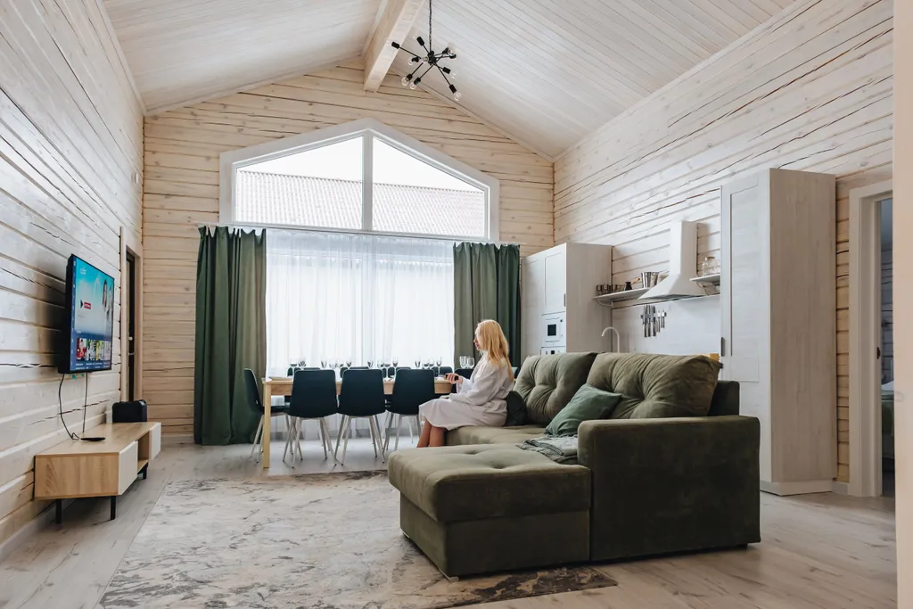 Коттедж на большую компанию близко от подъемника