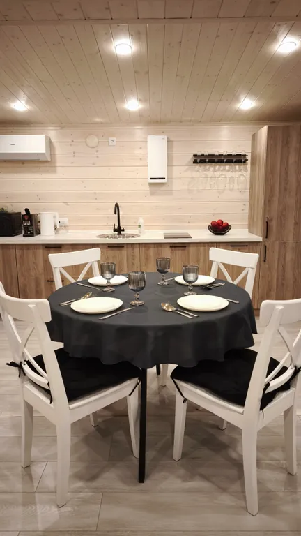 Дом с купелью в сосновом лесу