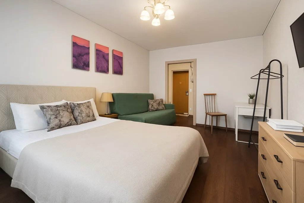 Уютная квартира в самом центре города, с рабочим местом