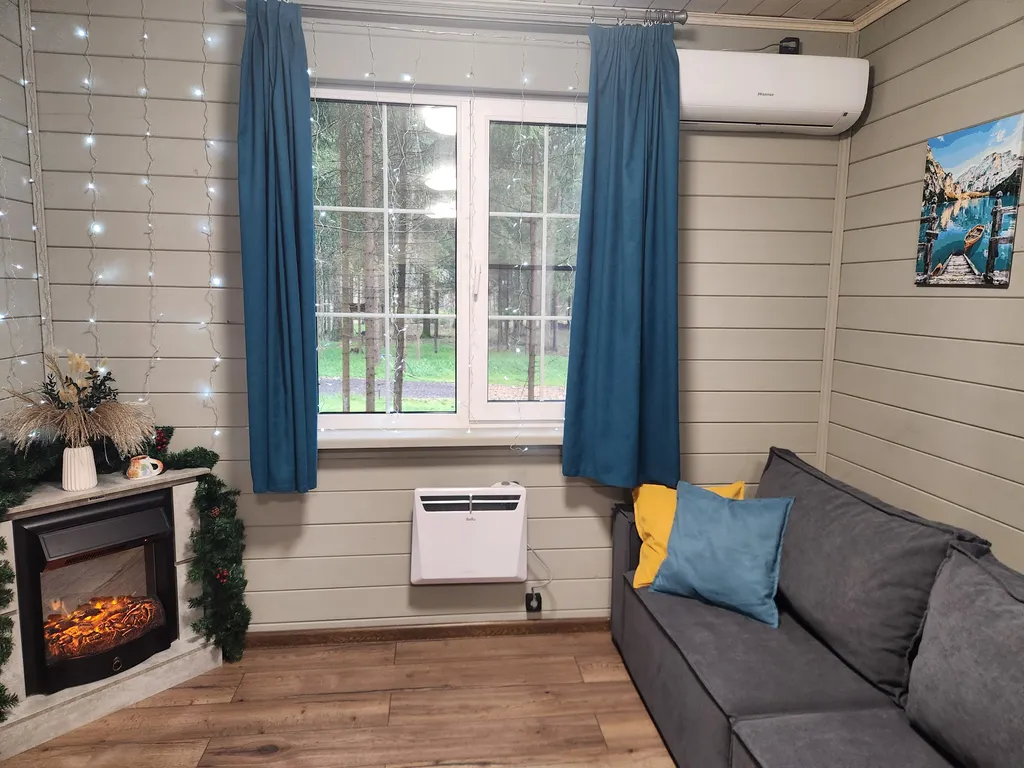 Коттедж Коттедж в Forest house с сауной в лесу — Никулино