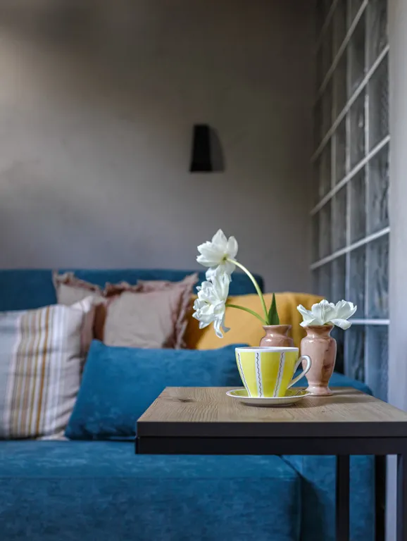 Уютная двухуровневая квартира с сауной в центре города