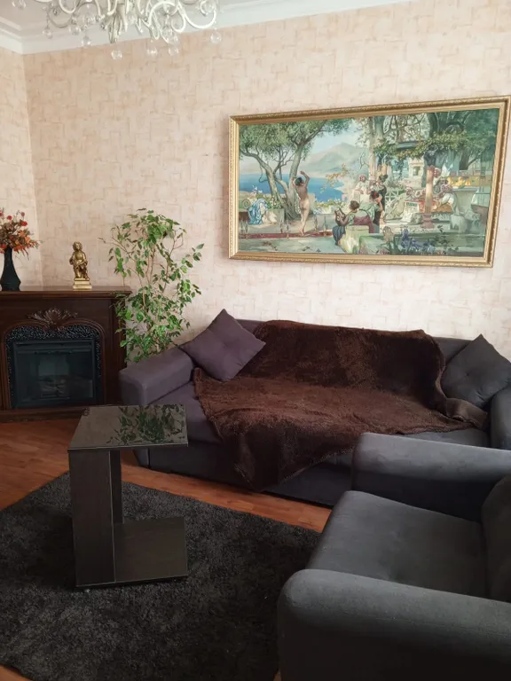 Чистая уютная с высокими потолками квартира