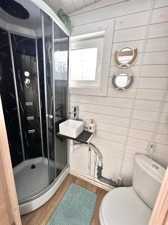 Современный модульный домик с кедровой баней