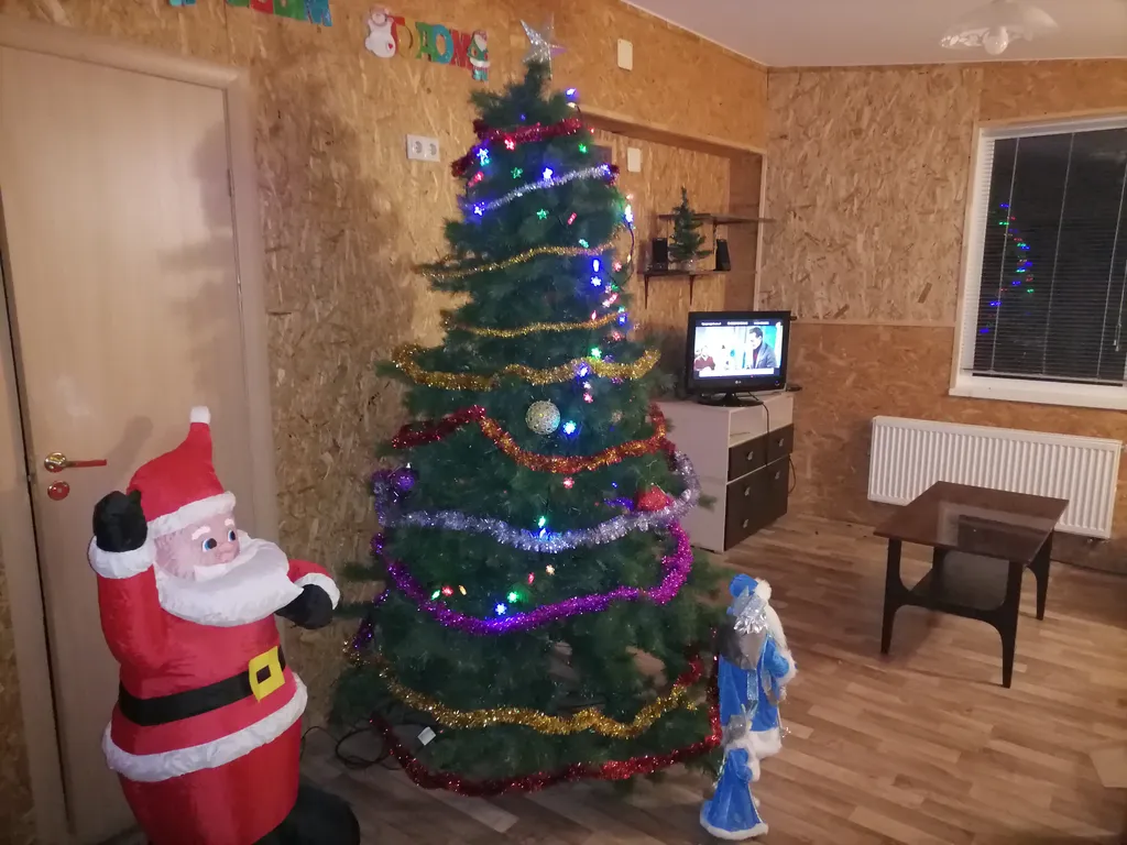 Дом с зоной отдыха на зимние каникулы на природе