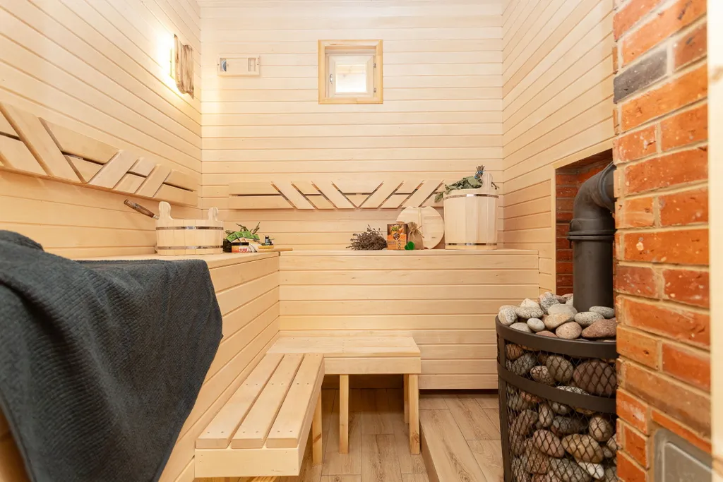 Дом с мангалом и баней возле моря