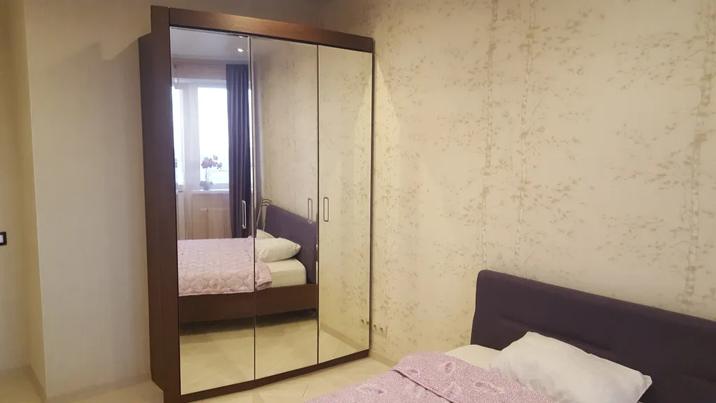 Красивый панорамный вид на закат с 23 этажа