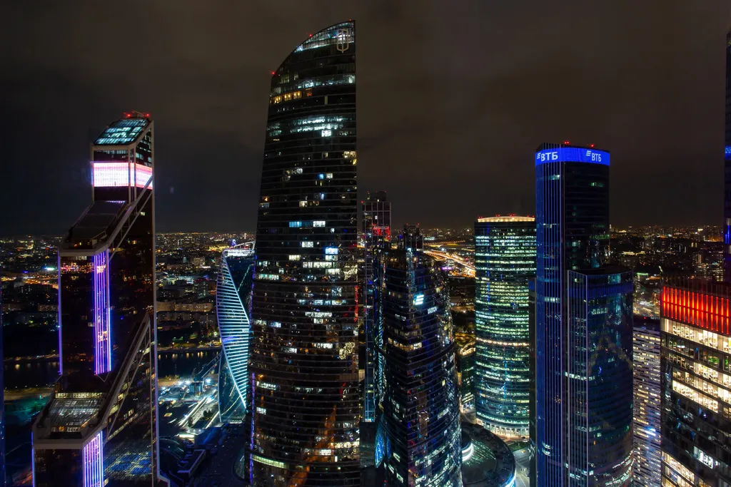 62 этаж, вид на Башни, Лужники, Парк победы