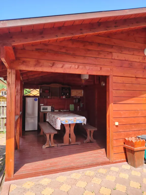 Летний номер с видом на березовый лес