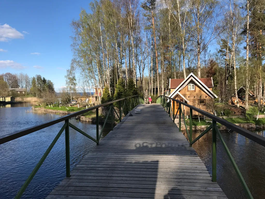 Комфортный дом на острове с видом на Ладожское озеро