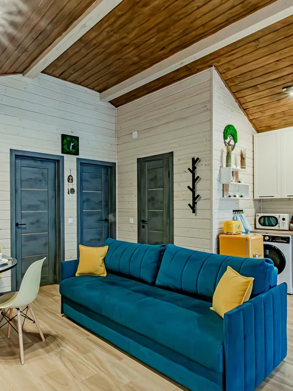 Барнхаус с баней на дровах и чаном SkyLove Glamp