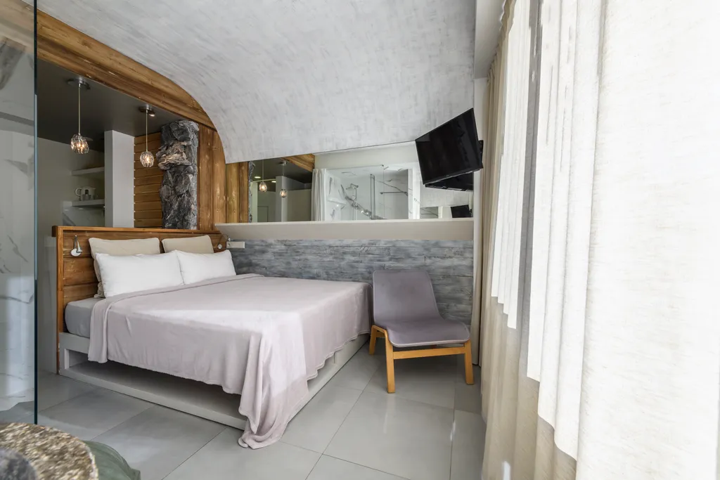 ЛАЙТ БЛЮ ДИЗАЙН-СТУДИЯ | 30 м² | Уют в стиле ростик с горным пейзажем!