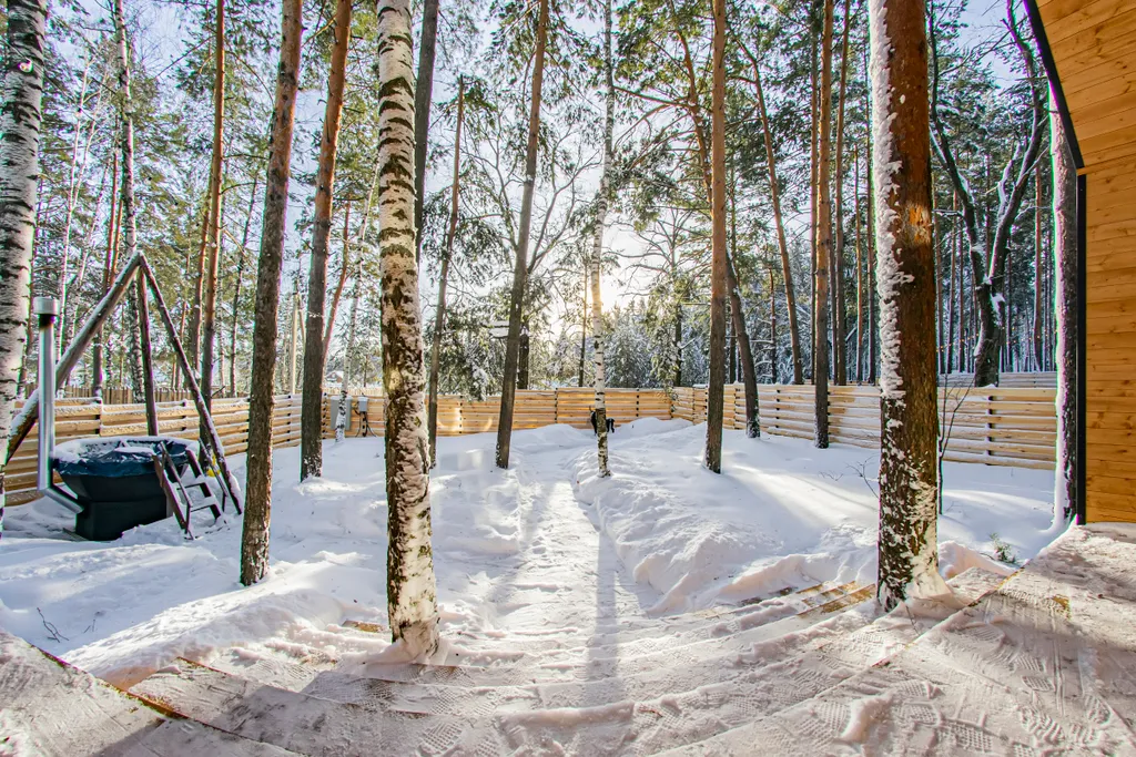 Дом с с чаном и сауной в сосновом лесу "Барн-хаус 2"
