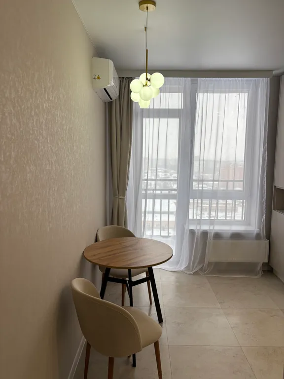 Светлая квартира с красивым видом на город