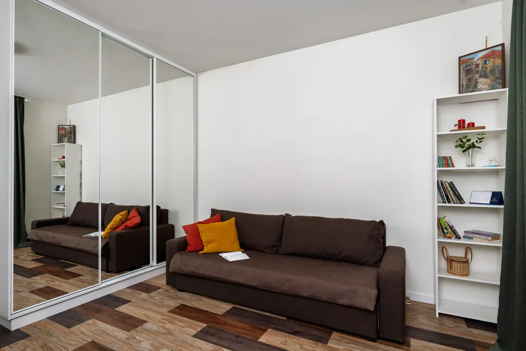 Двухкомнатная квартира с видом на город