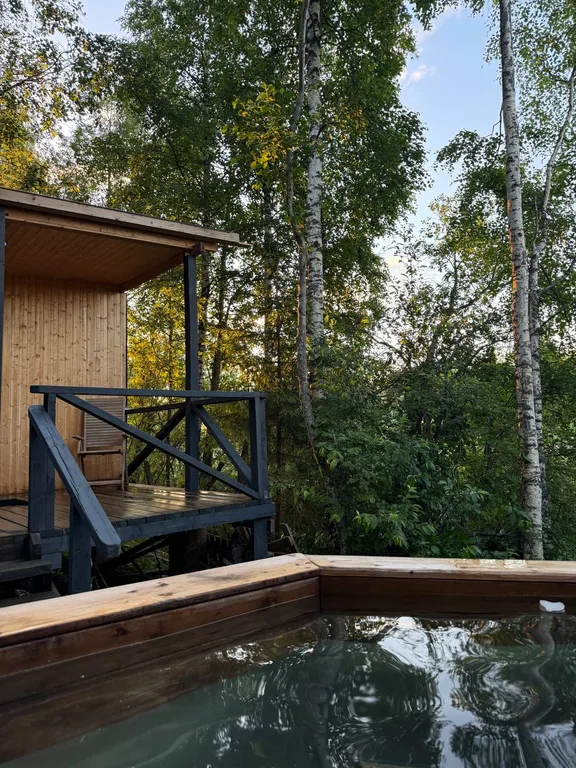 Дом с видом на озеро рядом с Ладожскими шхерами