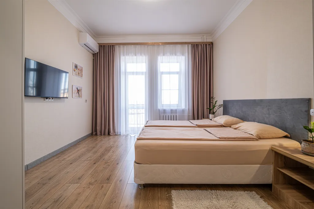 Квартира в центре с видом на лес.