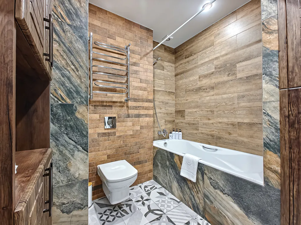 Масштабная двухкомнатная с кроватью super king-size в ЖК Дождь