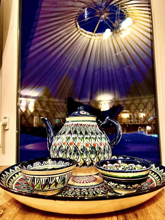 Этно-юрта в усадьбе Золотой лев