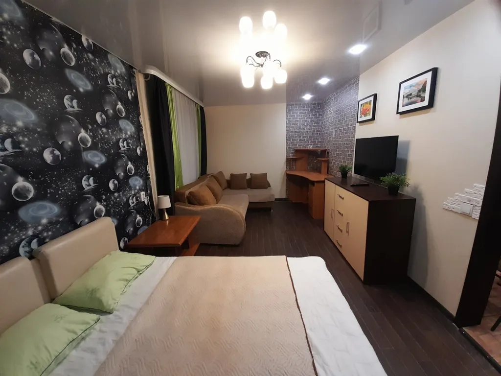 Однокомнатная квартира с красивым видом на город.