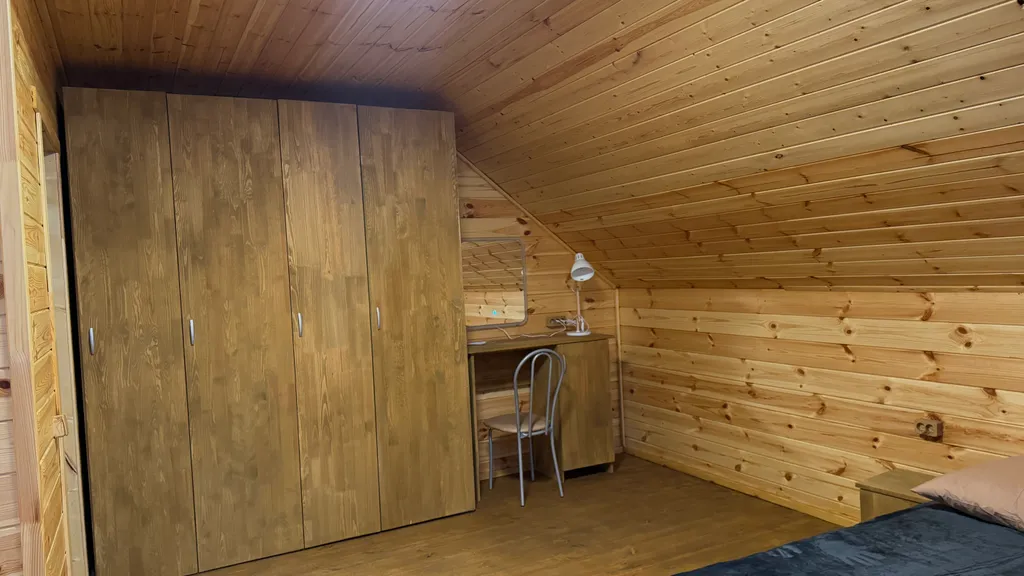 Дом Тихий Бор в березовом лесу