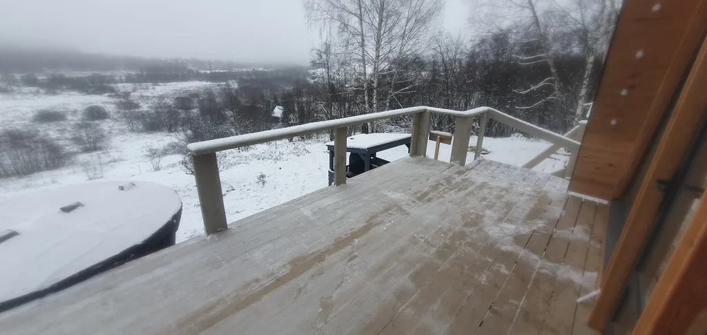 Коттедж Видовой парящий дом в заповеднике с банным чаном, без соседей — Муханки