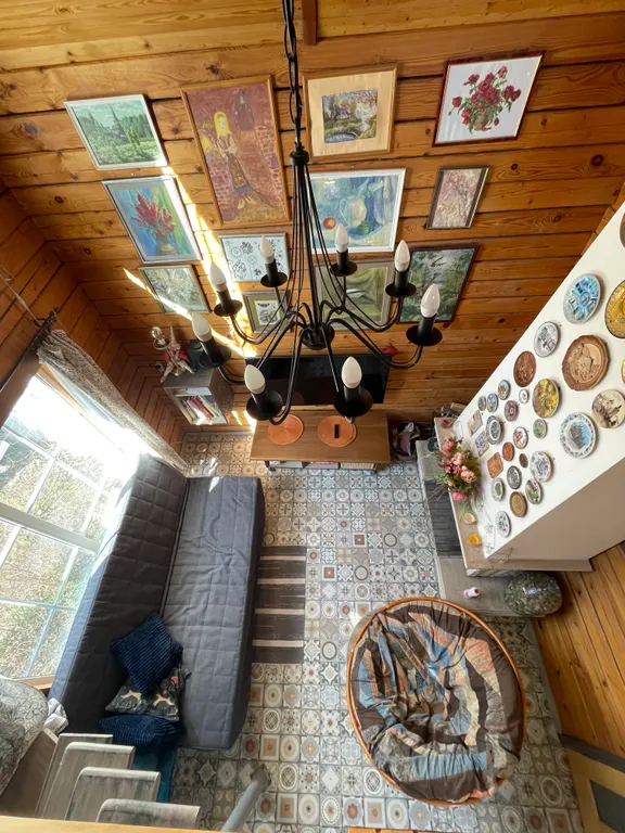 Домик-баня с камином