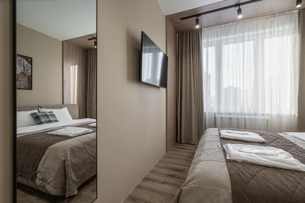 Лаконичная квартира Бурбон в ЖК Притяжение