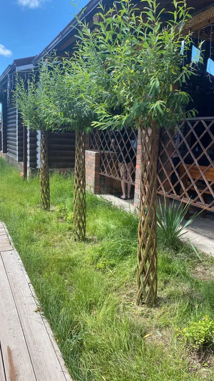 Сруб большой второй этаж с балконом и видом на бассейн