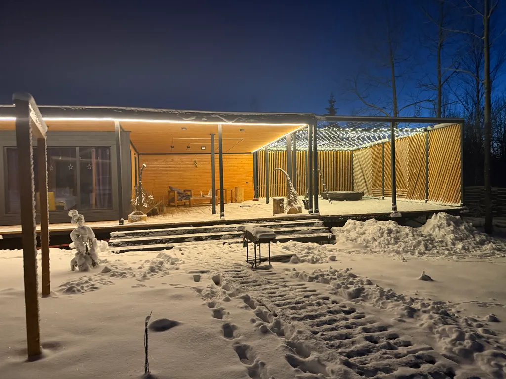 Дом с террасой и банным чаном