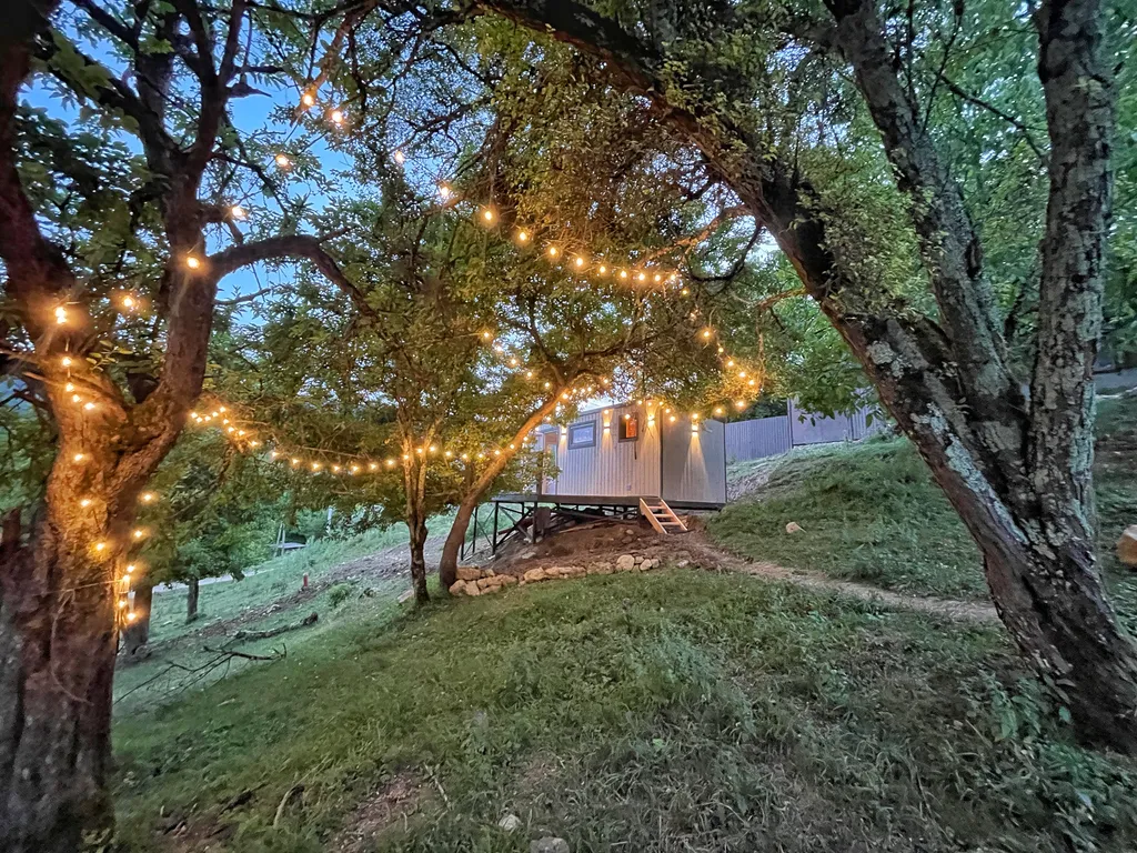 Дом-баня ольха с видом на горы