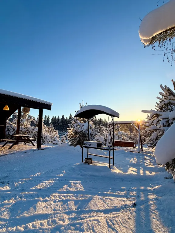 Коттедж с сауной и панорамным остеклением