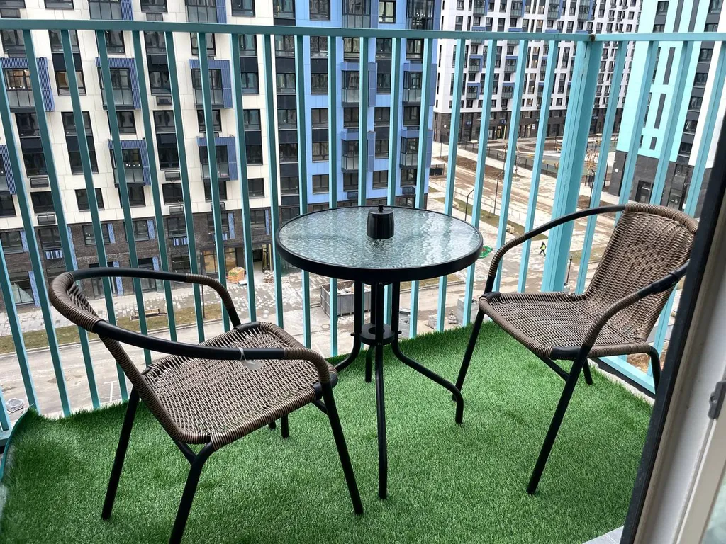 Новая уютная евродвушка с балконом возле аэропорта Домодедово