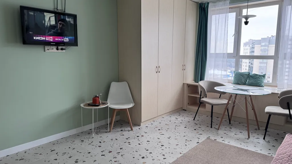 Студия в центре города с прекрасным видом на город