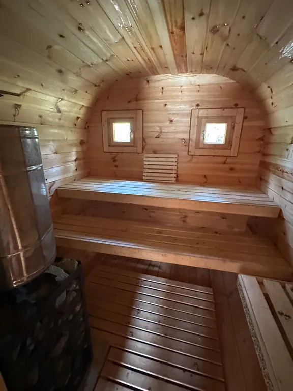 Коттедж Новый дом, барнхаус с баней и чаном на природе — Шумилово