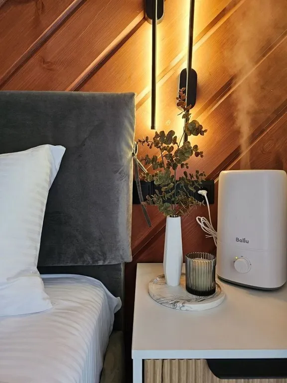 Дизайнерский панорамный дом с сауной в хвойном лесу