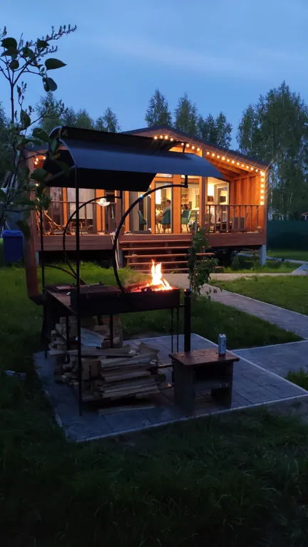 Дом с баней и чаном на участке 10 соток, Green island house