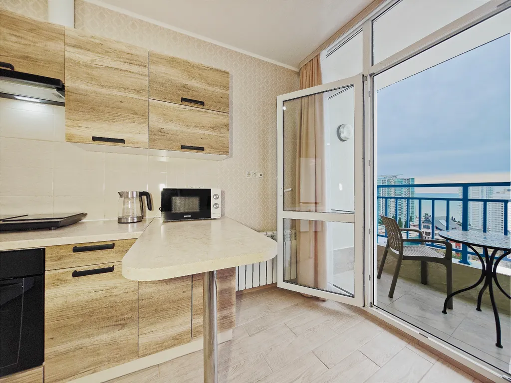 Квартира Квартира ЖК Москва — где вид из окна — это шедевр, который меняется — Сочи