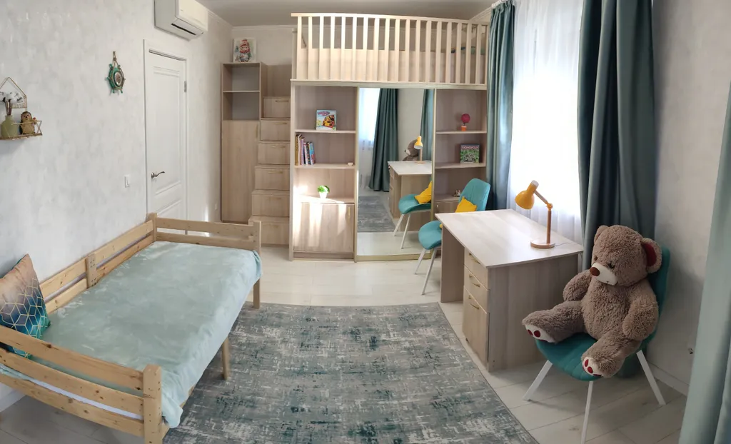 Квартира с 2 отдельными спальнями и кухней-гостинной недалеко от моря